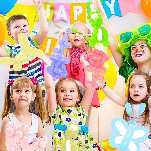 Image of Macaron Color Mix 260 Balloons - Long Balloons for Balloon Arch & Animals Kit, Random Color