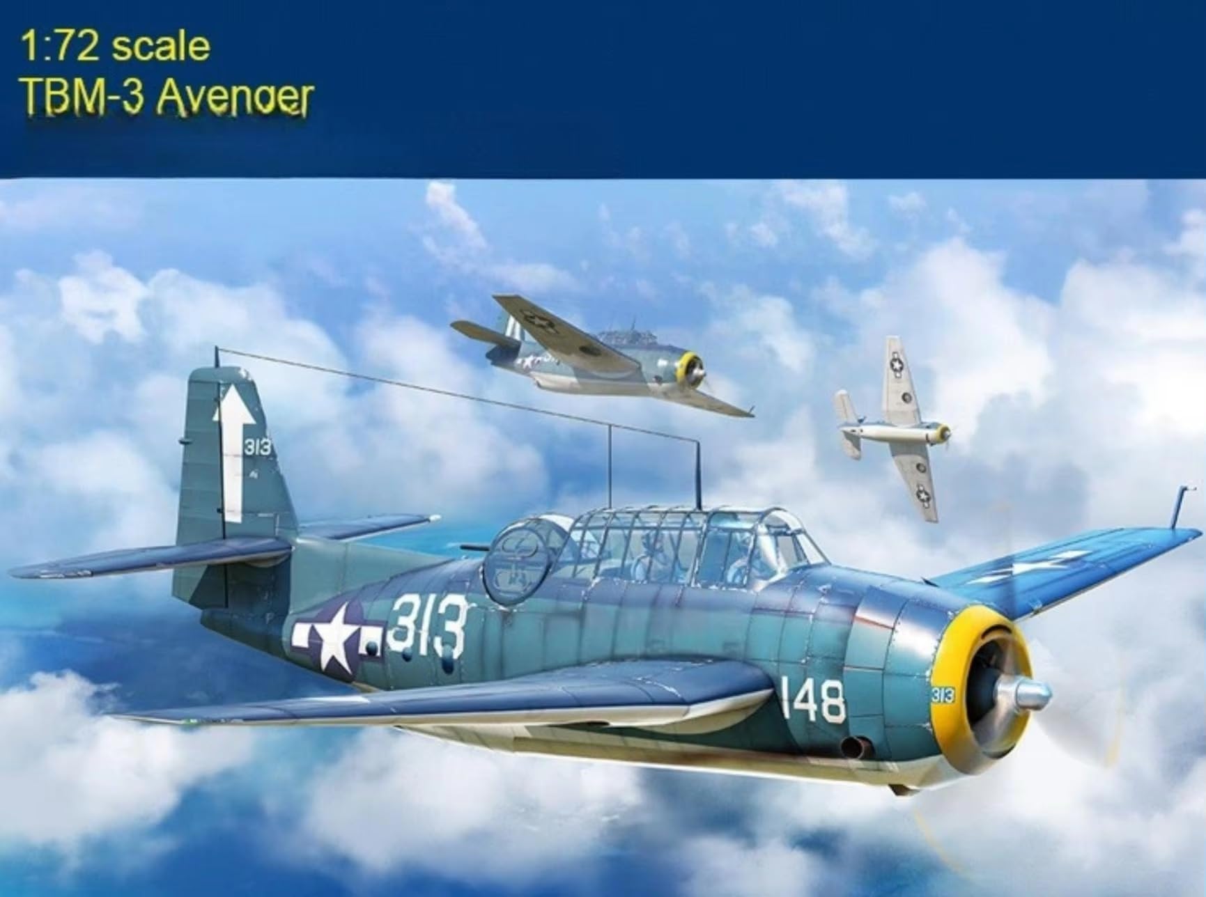 Hobby Boss 87274 1/72 Escala US TBM-3 Avenger Kit de modelo de plástico