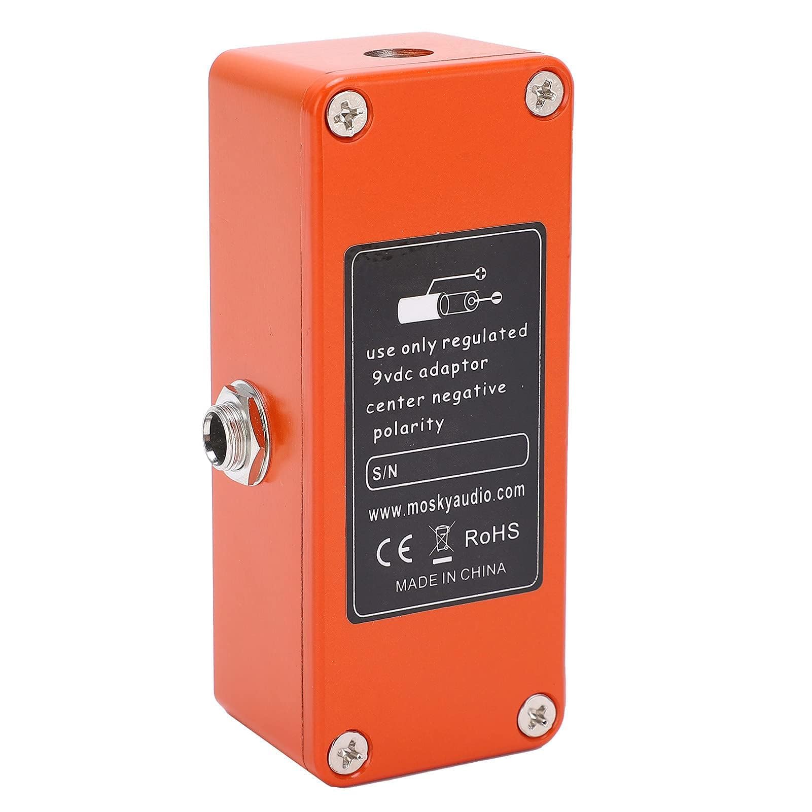 Pédale D'effets pour Guitare, Compresseur MXR True Bypass Pédale de Guitare Overdrive Vintage Réglable Accessoire D'instrument de Musique Réglable et Portable pour Guitare Électrique