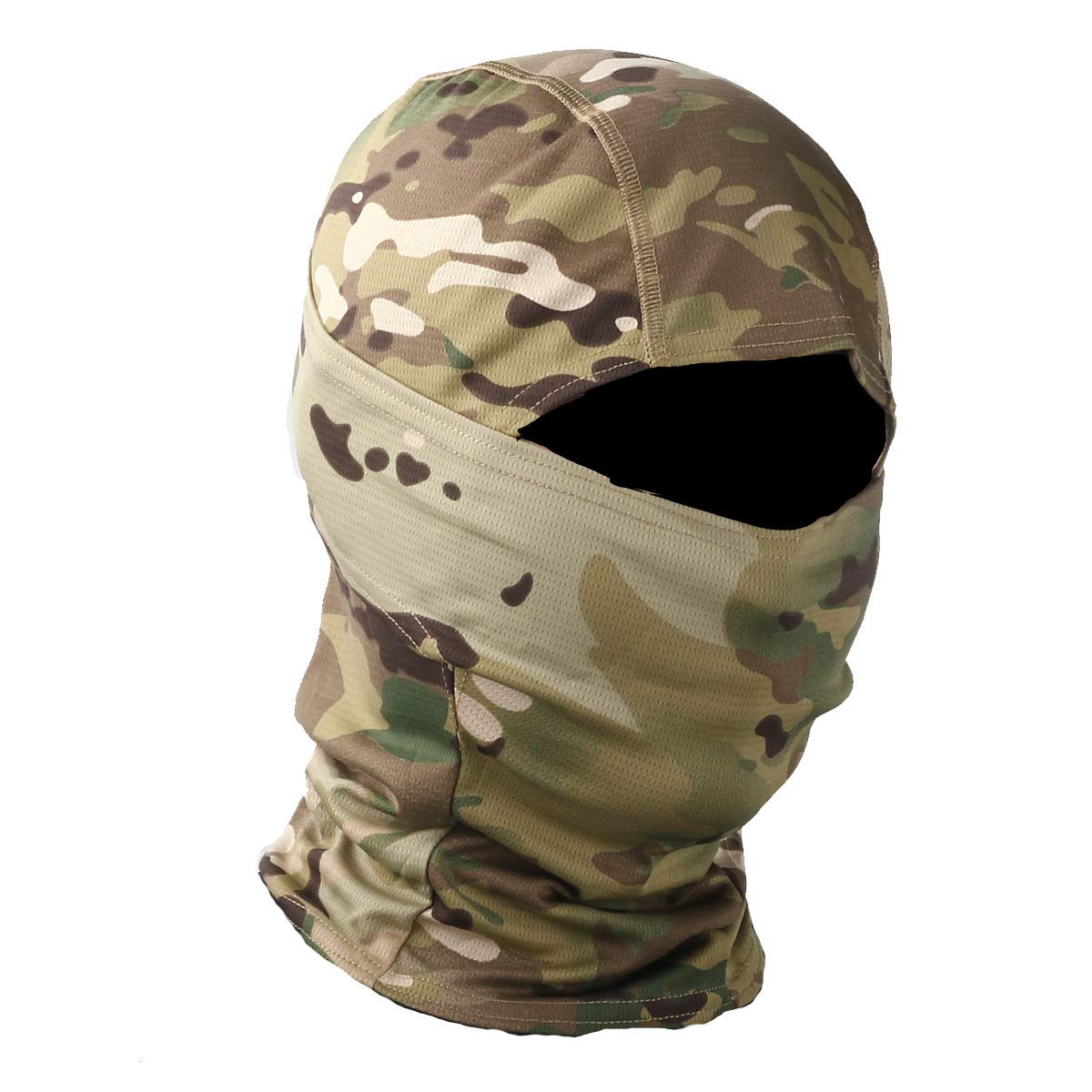 TopTie Breathable Balaclava, Mesh Cooling Full Cover Balaclava for Men Women Cycling Motorcycle Helmet Liner-Camouflage