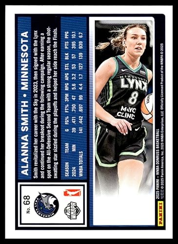 Miniatura 2 de 2025 Donruss WNBA #68 Alanna Smith Minnesota Lynx Official Basketball Card in Raw (NM or Better) Condition