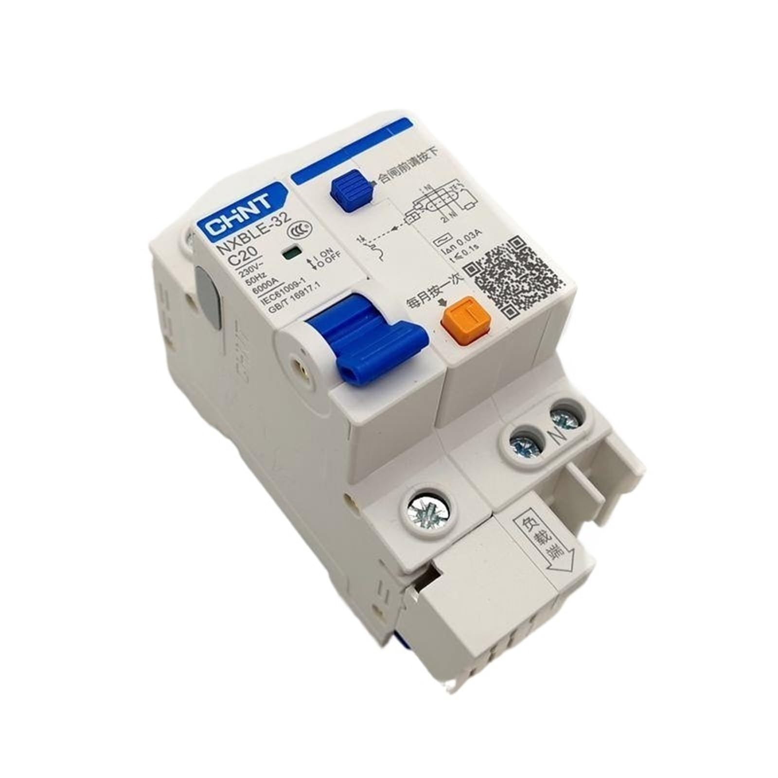 Disjoncteur différentiel NXBLE-32 1P+N 30mA pour tableau électrique résidentiel