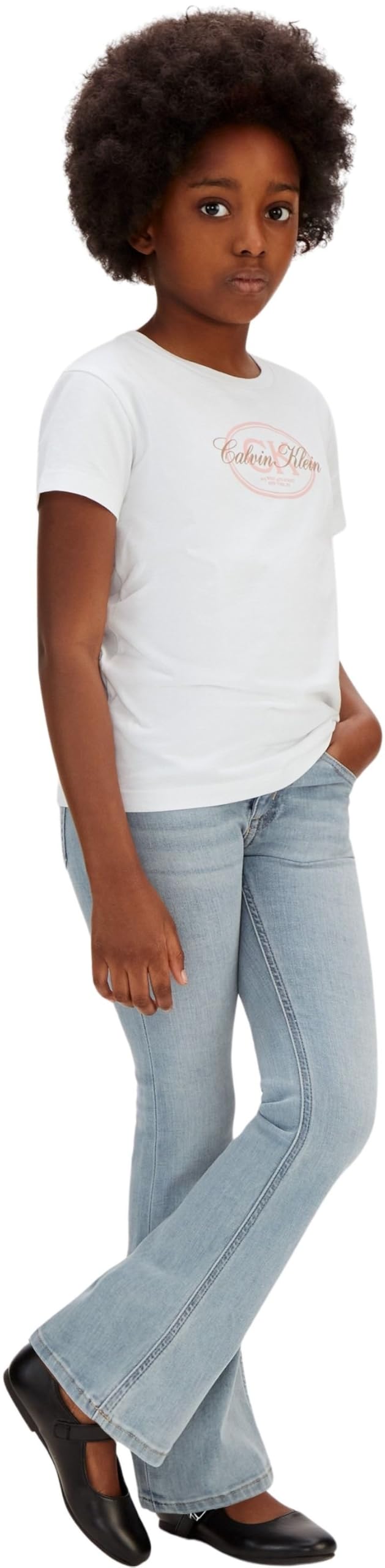 Calvin Klein Mädchen Andere Jeans Flare Andrew Blue Wash Lvcksjc03g