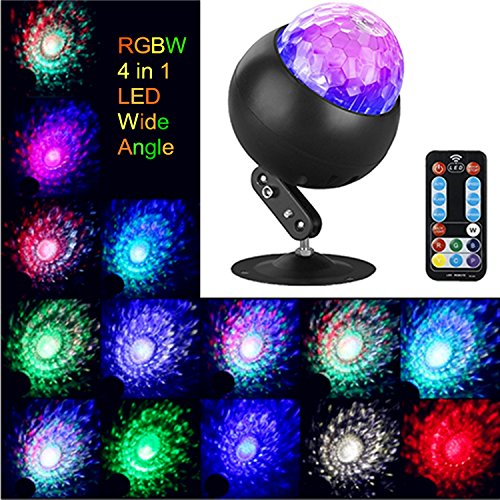 RGBW 10W LED Water Ripples Lights Projector Light,Ocean Wave Lamp Stage Lights Disco