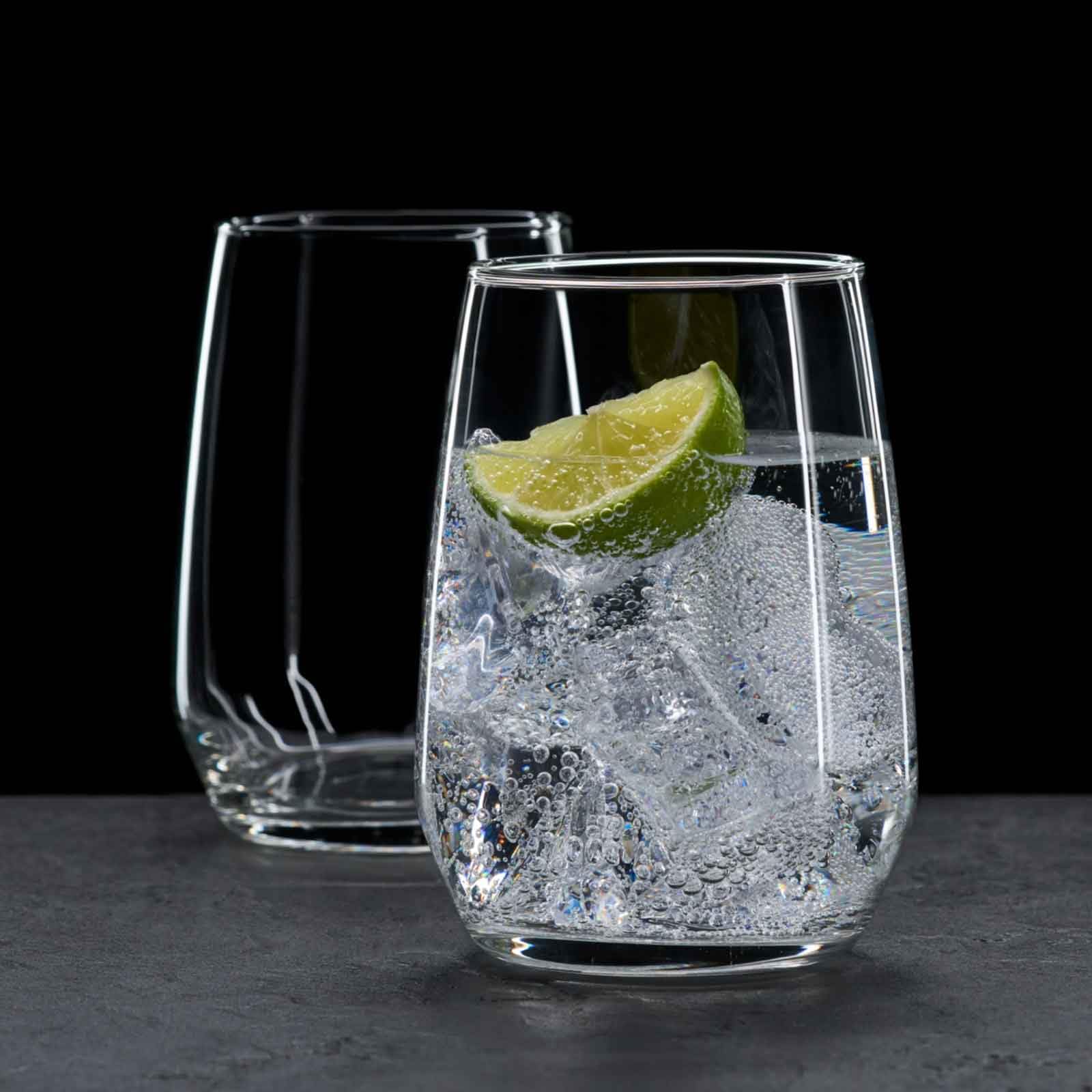 Ritzenhoff & Breker Rumba Longdrinkgläser-Set 20-teilig | 450 ml | Doppelkonisches Glas für Longdrinks, Cocktails und Wasser | Spülmaschinenfest | Klar