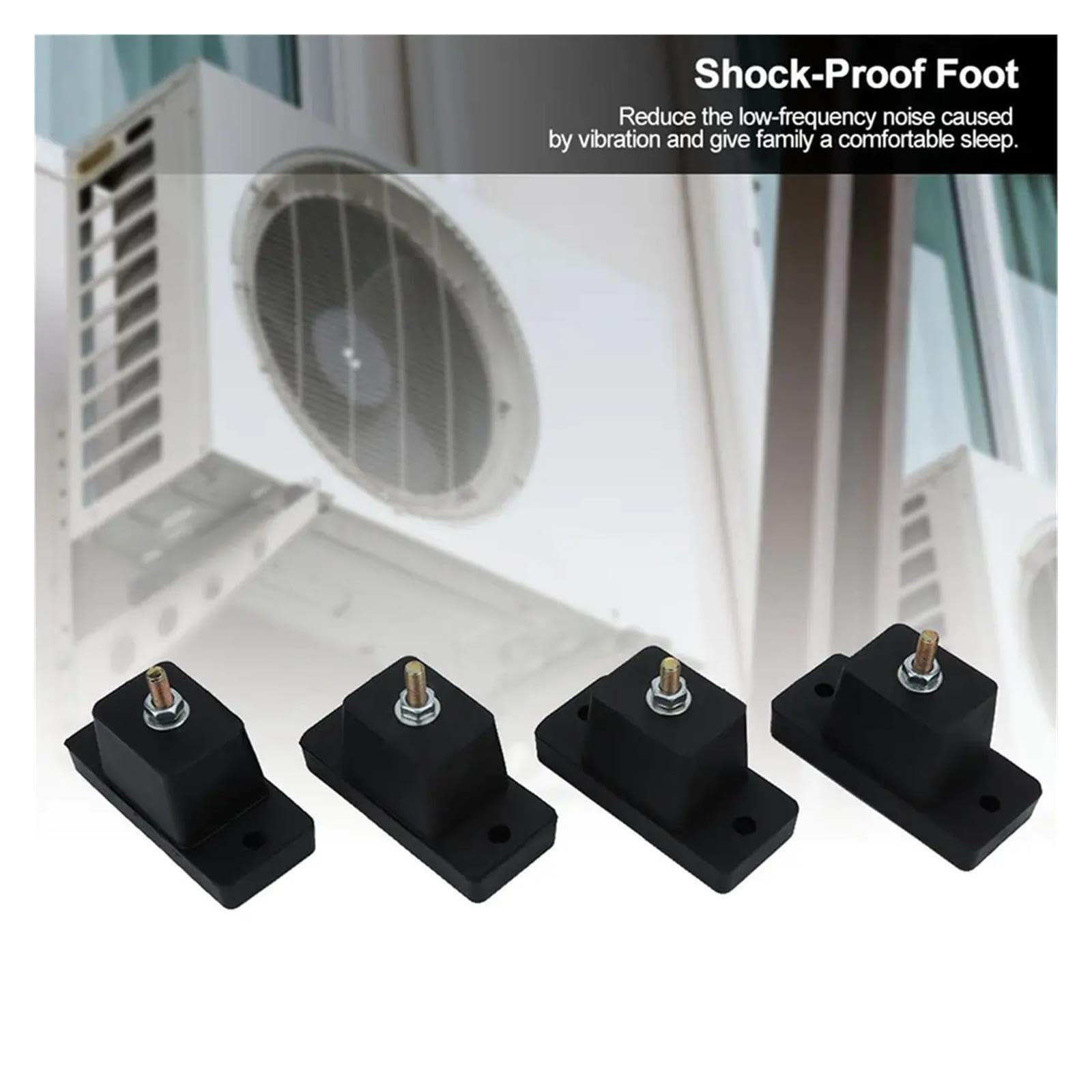 DT34 Cuscino for piedi antiurto con staffa for aria condizionata esterna da 8 pezzi