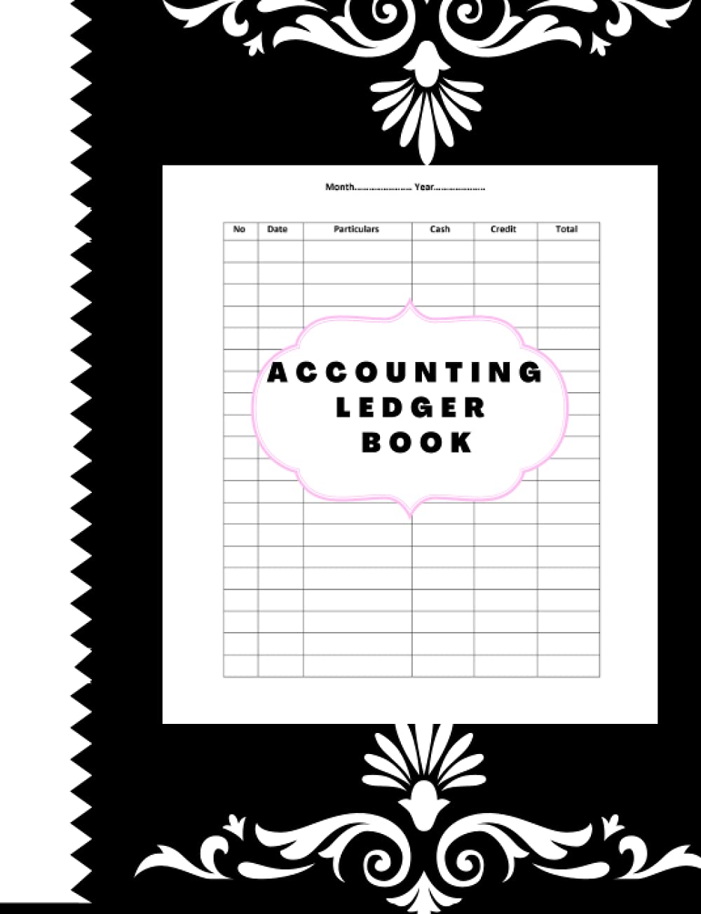 Accountant ledger book :: 6 Columns, 7.44*6.96 Inches, 51 Sheets (102 page)
