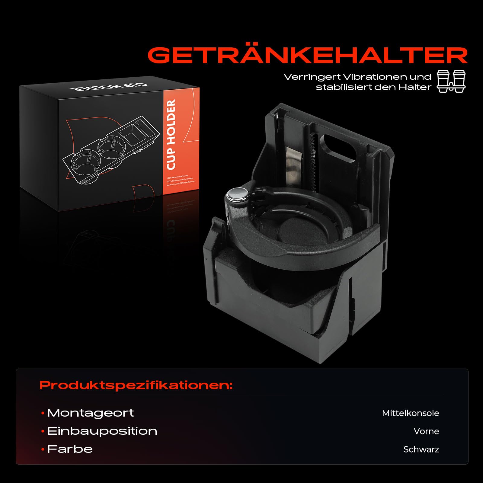 Frankberg Cupholder Getränkehalter Vorne Mitte Replace# 2106800114