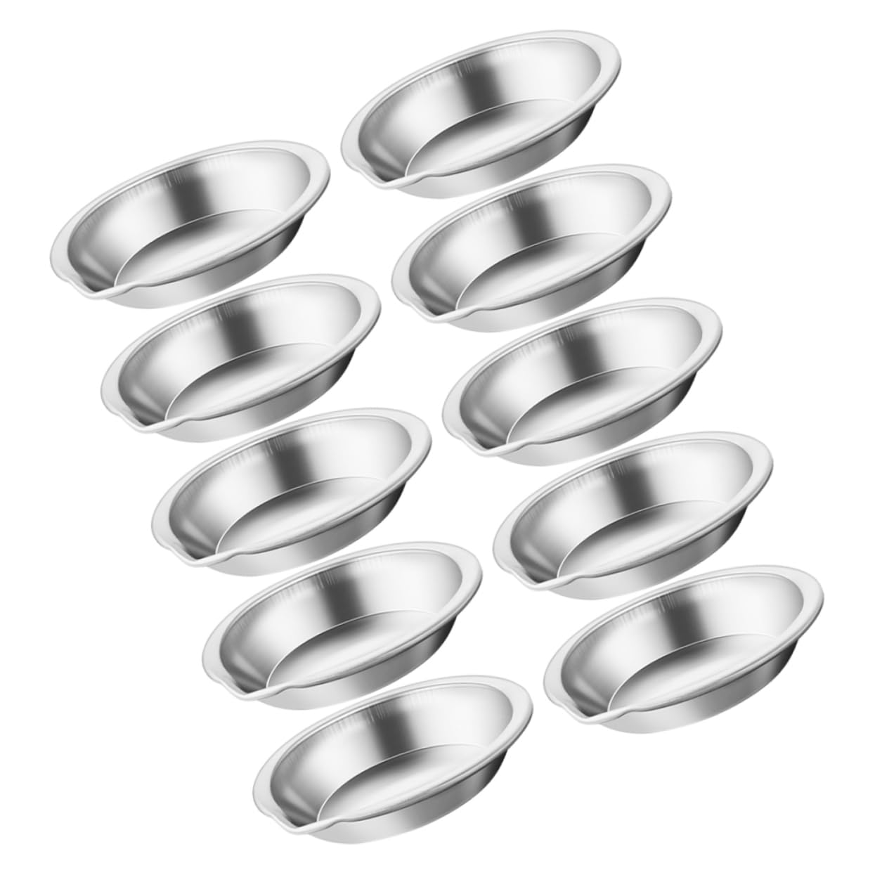 DOITOOL Versatile 10pc Set Stainless Steel Paint Palette Trays for Artists Oil Painting Watercolor