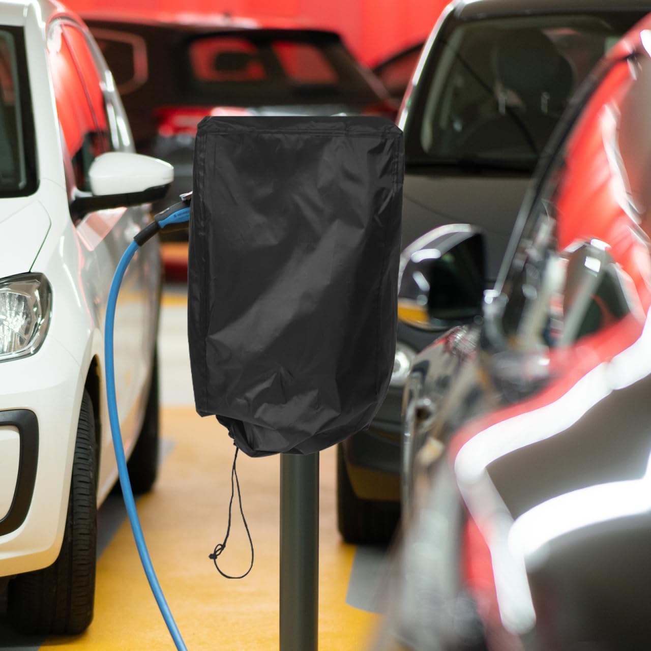 Waterproof Ev Charger Cover Protective Rainproof Dustproof Sleeve for Electric Vehicle Charging Station Outdoor Use 27.56X13.78X9.84 Inches