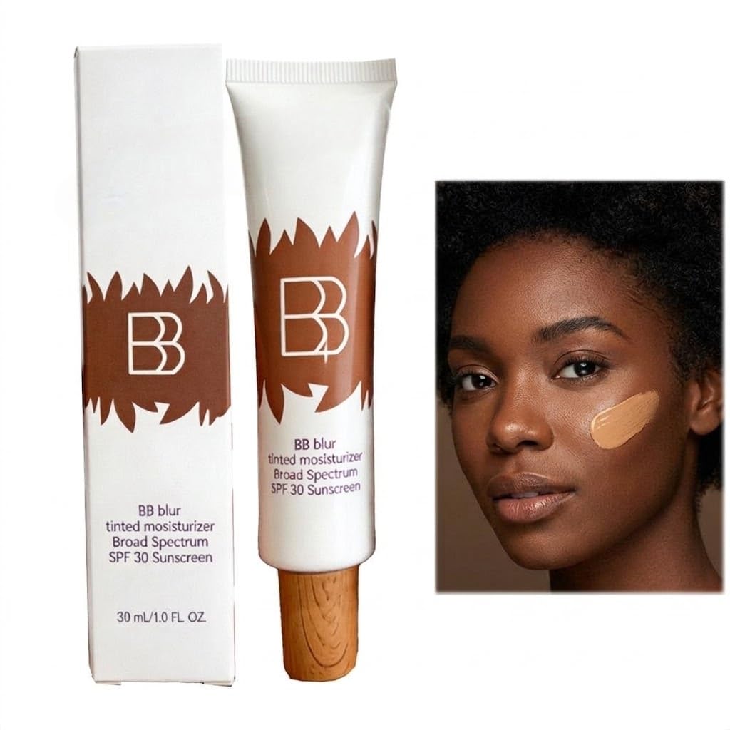 1Pcs, Hydrating BB Cream Tinted Moisturizer SPF 30 | Light to Medium Coverage | Smooths, Brightens & Protects Skin | Natural Finish Daily Wear Face Makeup Cream-image-15