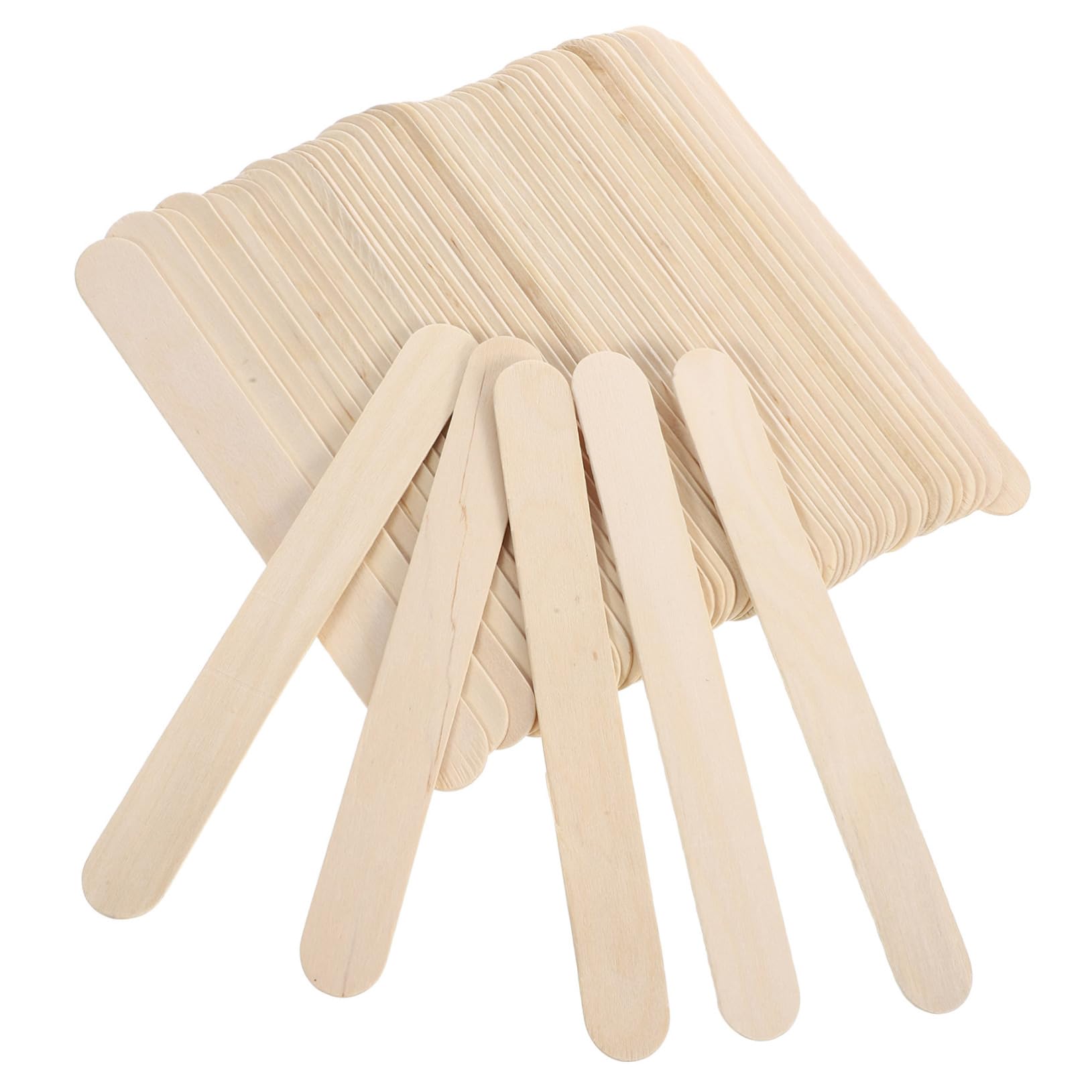 FOMIYES Juego De 6 Cajas De Varillas De Cera De Madera Natural Espátulas Para Depilación Seguras Para La Piel Sin Rebabas Para El Cuerpo Y El Rostro