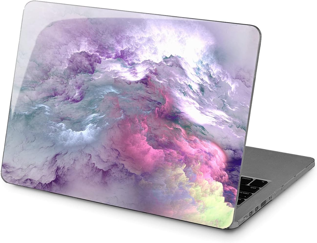 Hard Case Compatible for MacBook Pro 16 14 M3 M2 2023 M1 Pro 13 2022 Air 13 2021 Retina 2020 Mac 11 12 Texture Pink Nature Laptop Purple Design Protective Cover Abstract Nice Print Paint Sky