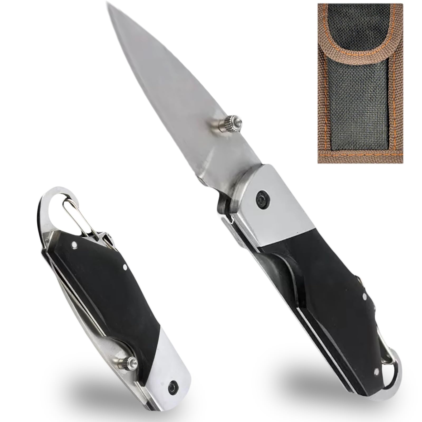 Small EDC Folding Pocket Knife - Unique Mini Tools High-strength Stainless Steel Blade for Camping Outdoor Hiking Home