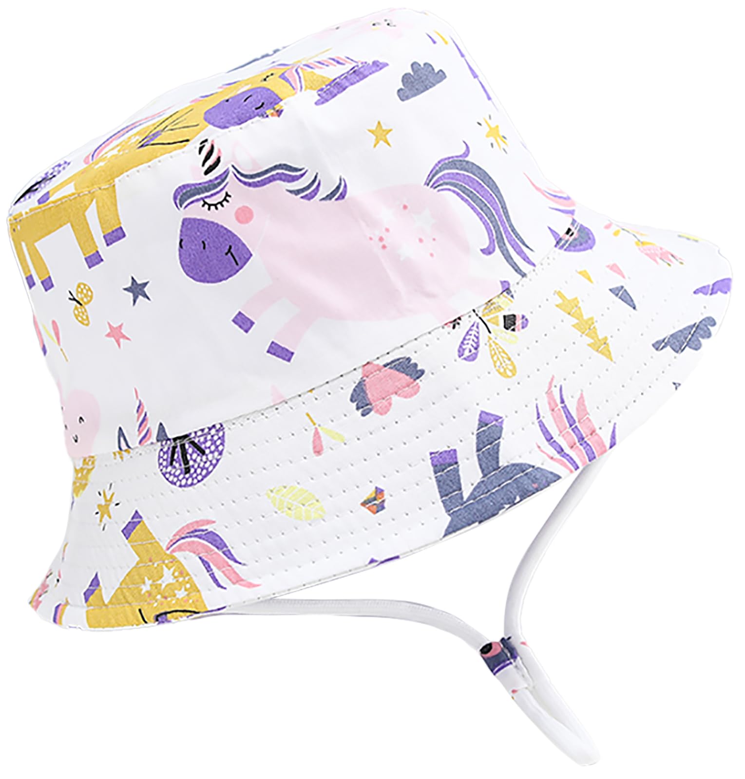 Malaxlx Sombrero de pescador para bebé y niño, protección UV, sombrero de playa, sombrero de cubo, sombrero para niñas y niños