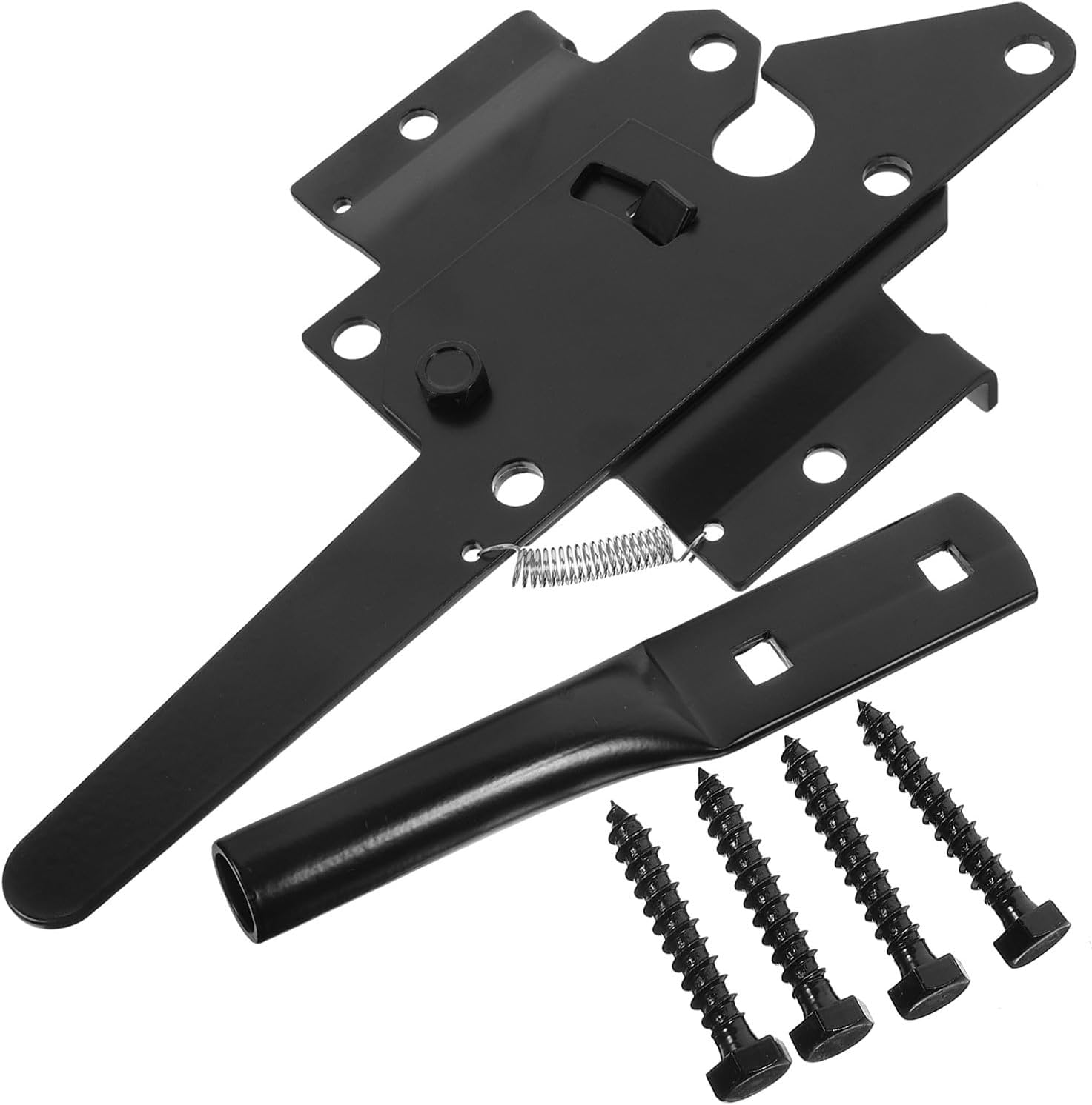 Heavy Duty Strap Gate Hinges with Double Gate Latch for Wooden Fence Iron Material Outdoor Fence