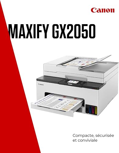 Canon MAXIFY GX2050 Printer for Home & Office Use - Colour Home Printers & Scanners All-in-One Wireless | MegaTank Inkjet Printer, Copier, Scanner & Fax | WiFi, Ethernet & USB Connectivity A4 Printer - 2