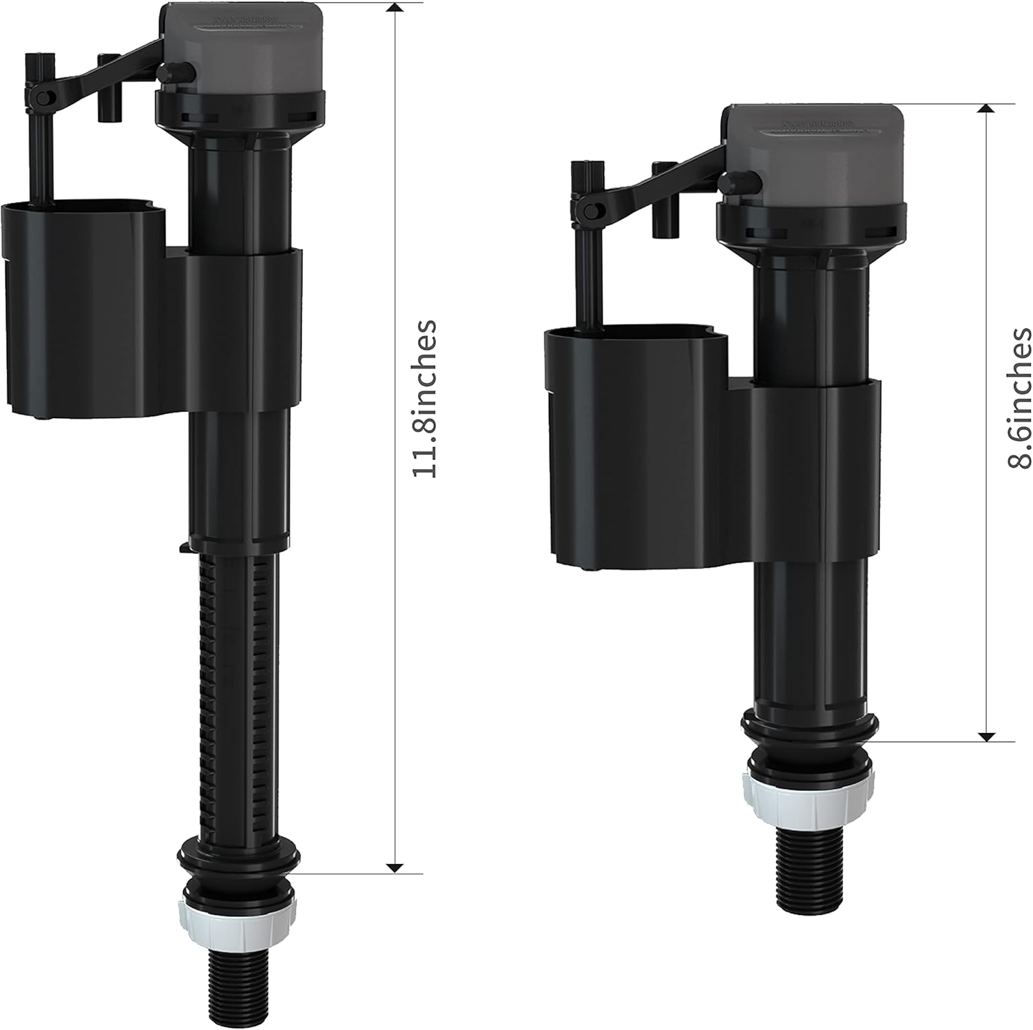 R&T Toilet Flusher Replacement Kit with Toilet Fill Valve & 3" Dual Flush Valve