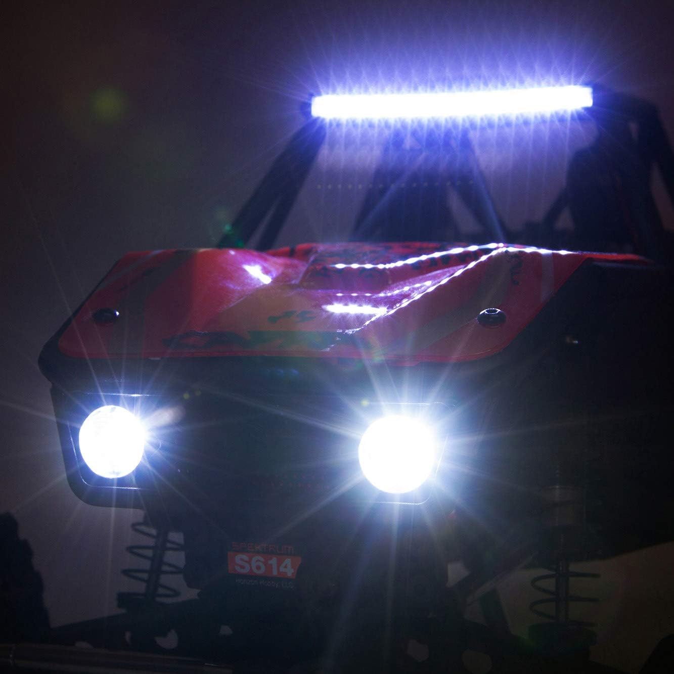 Axial Capra 1.9 Unlimited 4WD RC Rock Crawler Trail Buggy RTR with 2.4GHz 3-Channel Radio (Battery and Charger Not Included): 1/10 Scale, AXI03000T1 Red : Toys & Games