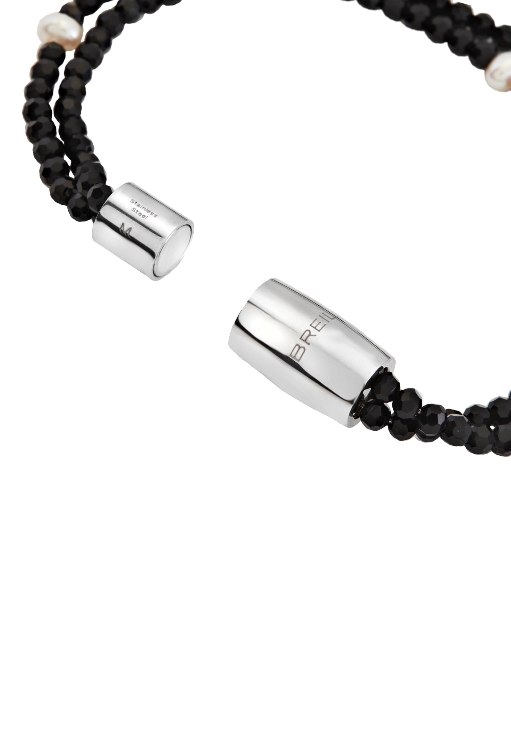 Breil, Collezione Magnetica System, Bracciale Donna a Due Catene con Pietre Naturali, Chiusura con Magnete, Compatibile con Tutti gli Elementi Magnetica System, Idea Regalo Donna