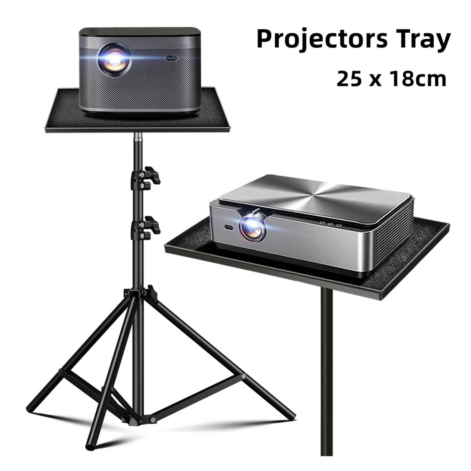 Supporto for vassoio for proiettore, regolabile, telescopico