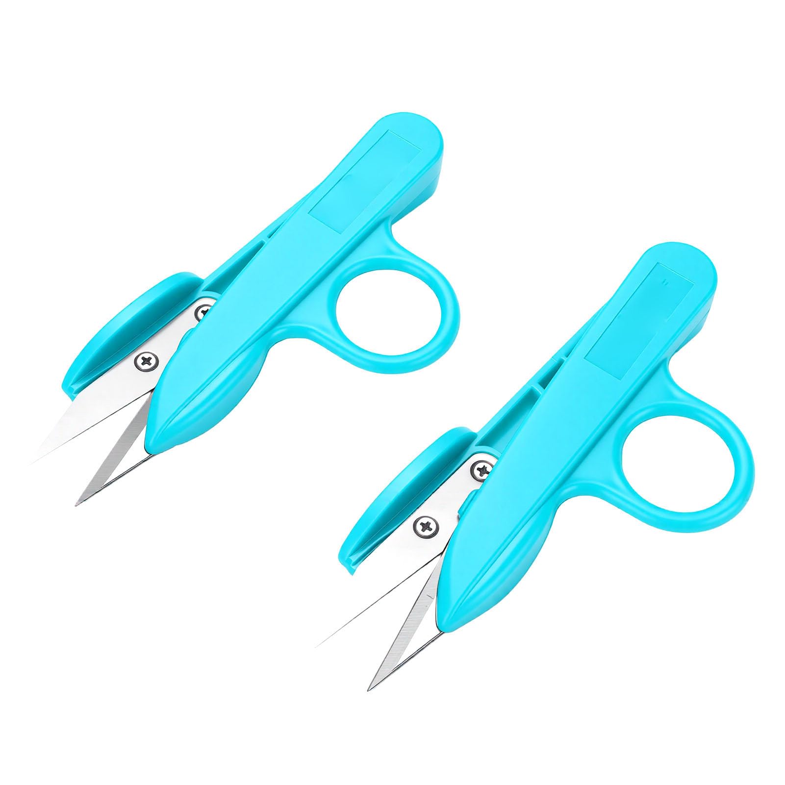 Generic 2 Tijeras de Hilo de Acero Inoxidable con Cuchillas Afiladas para Cortar sin Esfuerzo para Manualidades y Proyectos de Costura Verde