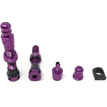 VeloTubes Premium Tubeless Schrader Valves Purple