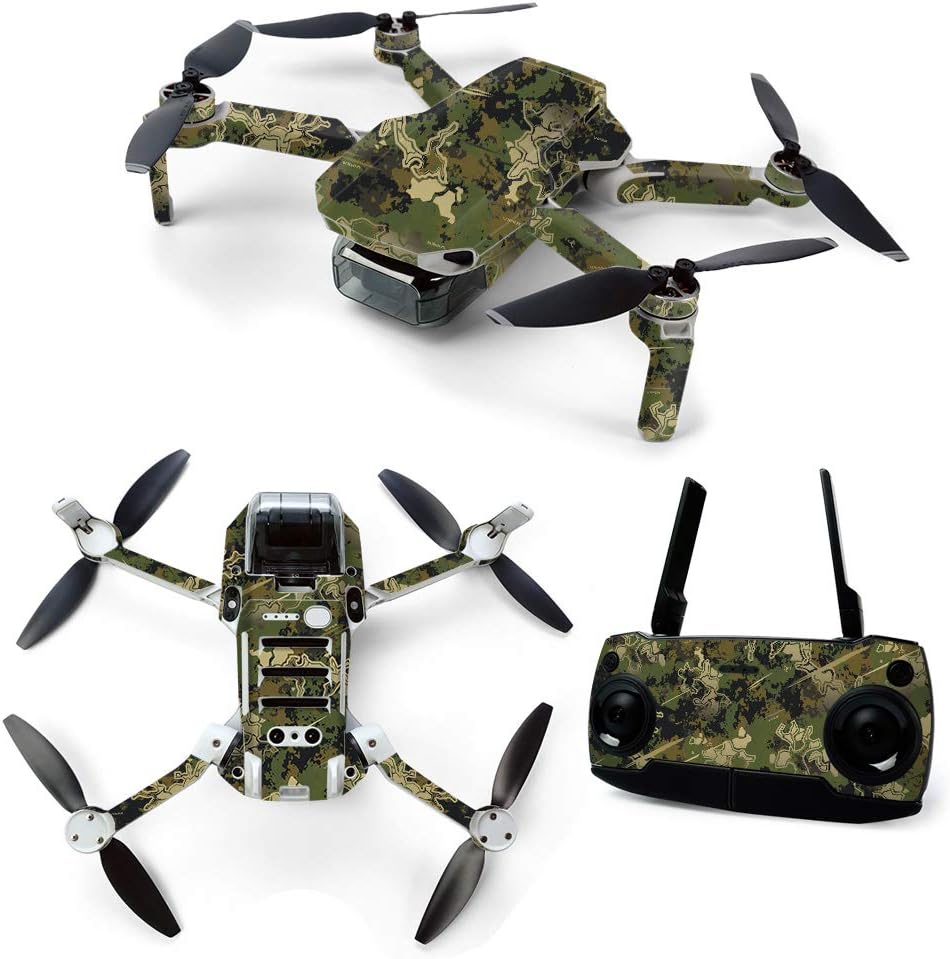 MightySkins Skin for DJI Mavic Mini Portable Drone Quadcopter - Viper Woodland | Protective, Durable, and Unique Vinyl Decal wrap Cover | Easy to Apply, Remove, and Change Styles | Made in The USA