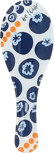 Pavilion - Be Wild - Blueberry Patterned Glass 9.25" Spoon