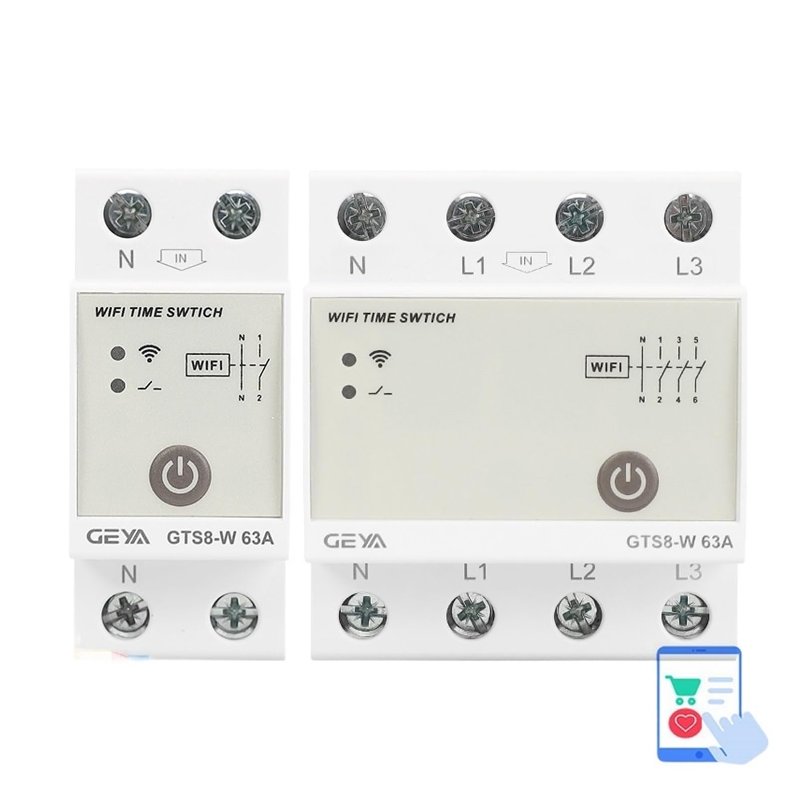 GVBAEPIEO GTS8-W Time Relay AC220V 2P 4P 32A 40A 63A 80A Smart Home(32A,GTS8-W-4P)