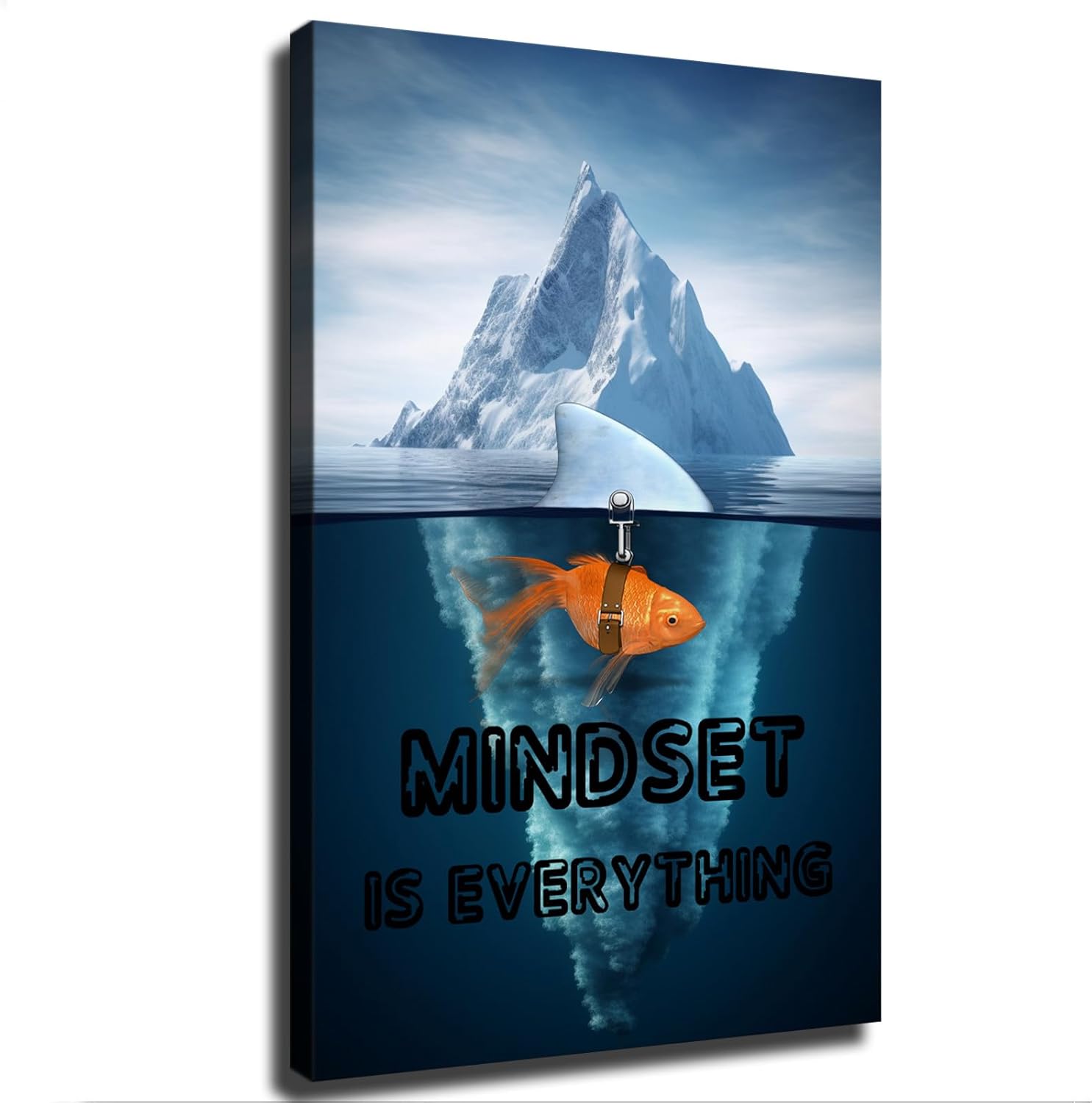 VesFy Mindset is Everything Shark Goldfish Motivational