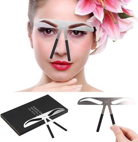 Plantilla de cejas, 4 Tipos de Plantilla de Cejas Permanente Ceja Wooler Medida de la Ceja Regla de Extensión de Equilibrio de la Forma de la Ceja
