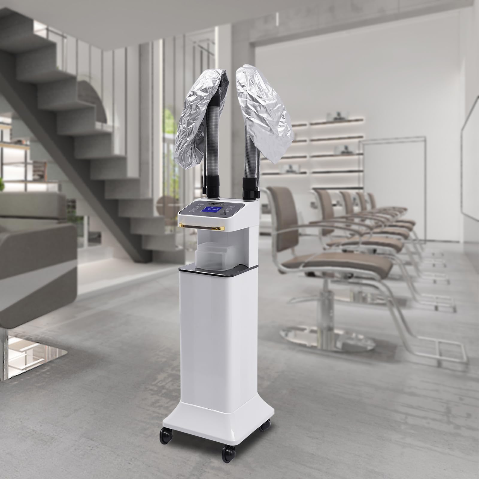 220 V, 50 Hz, 650 W, wielofunkcyjna maszyna do farbowania włosów, nano-parownik, urządzenie do pielęgnacji włosów – biała, do trwałej ondulacji w niskiej temperaturze, farbowanie włosów parą i