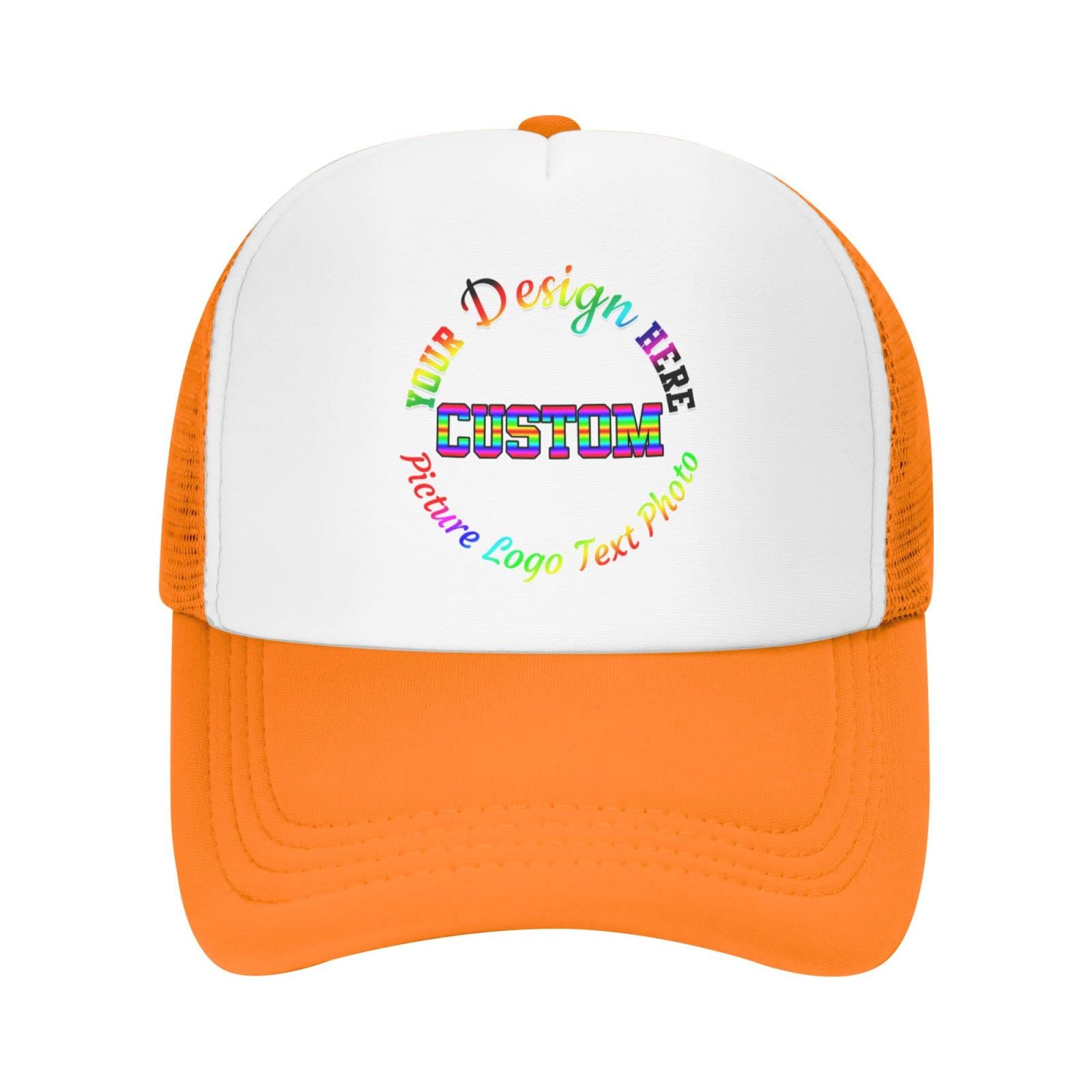 Custom Hats for Men Design Your Own Logo Text Image Adjustable Personalize Baseball Cap Customize Classic Trucker Dad Hat