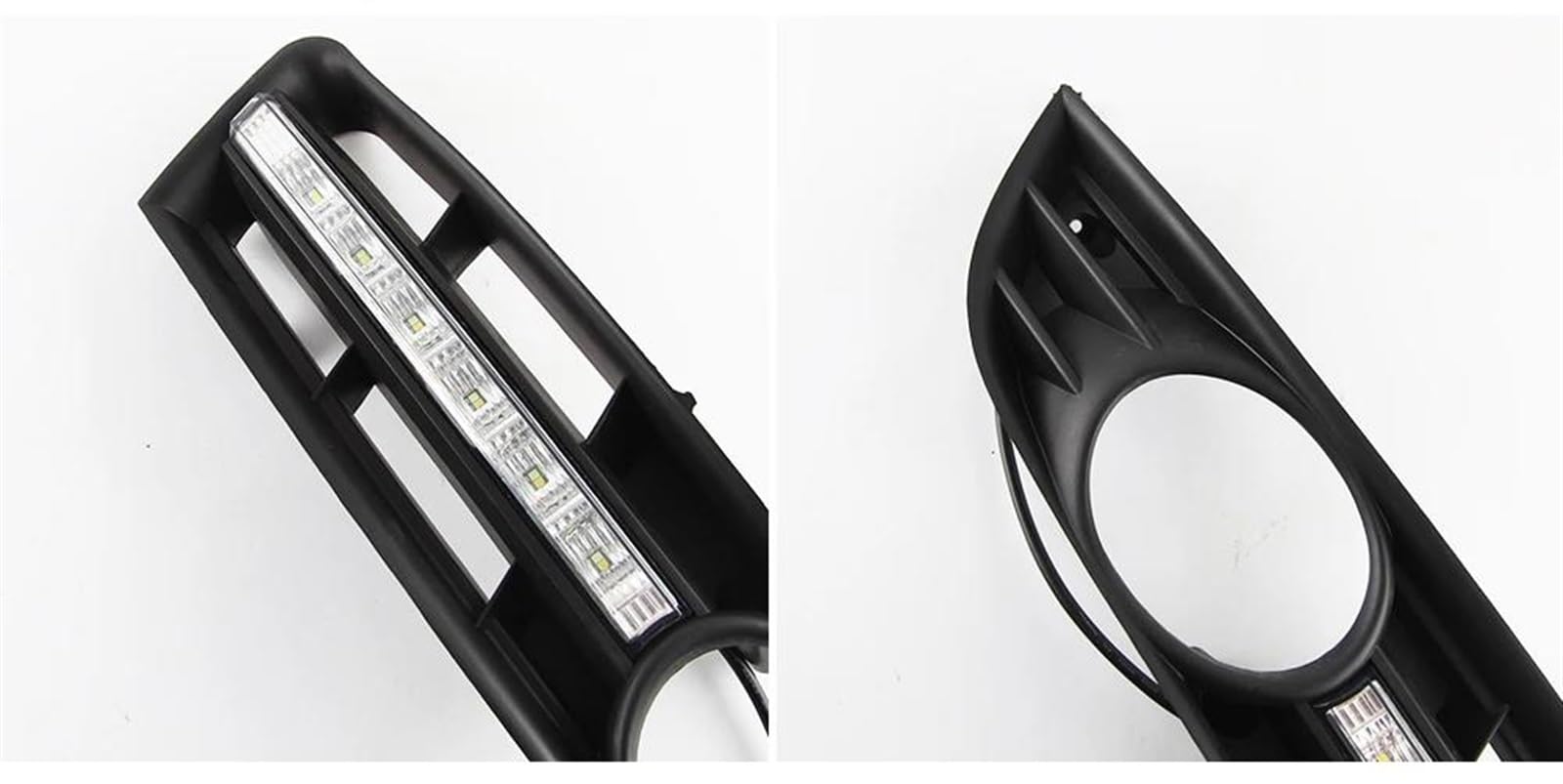 Luci Laterali 1 paio luci auto DRL fendinebbia LED luci marcia diurna con indicatori direzione gialli per VW per Passat B6 2005-2011(BIANCO)