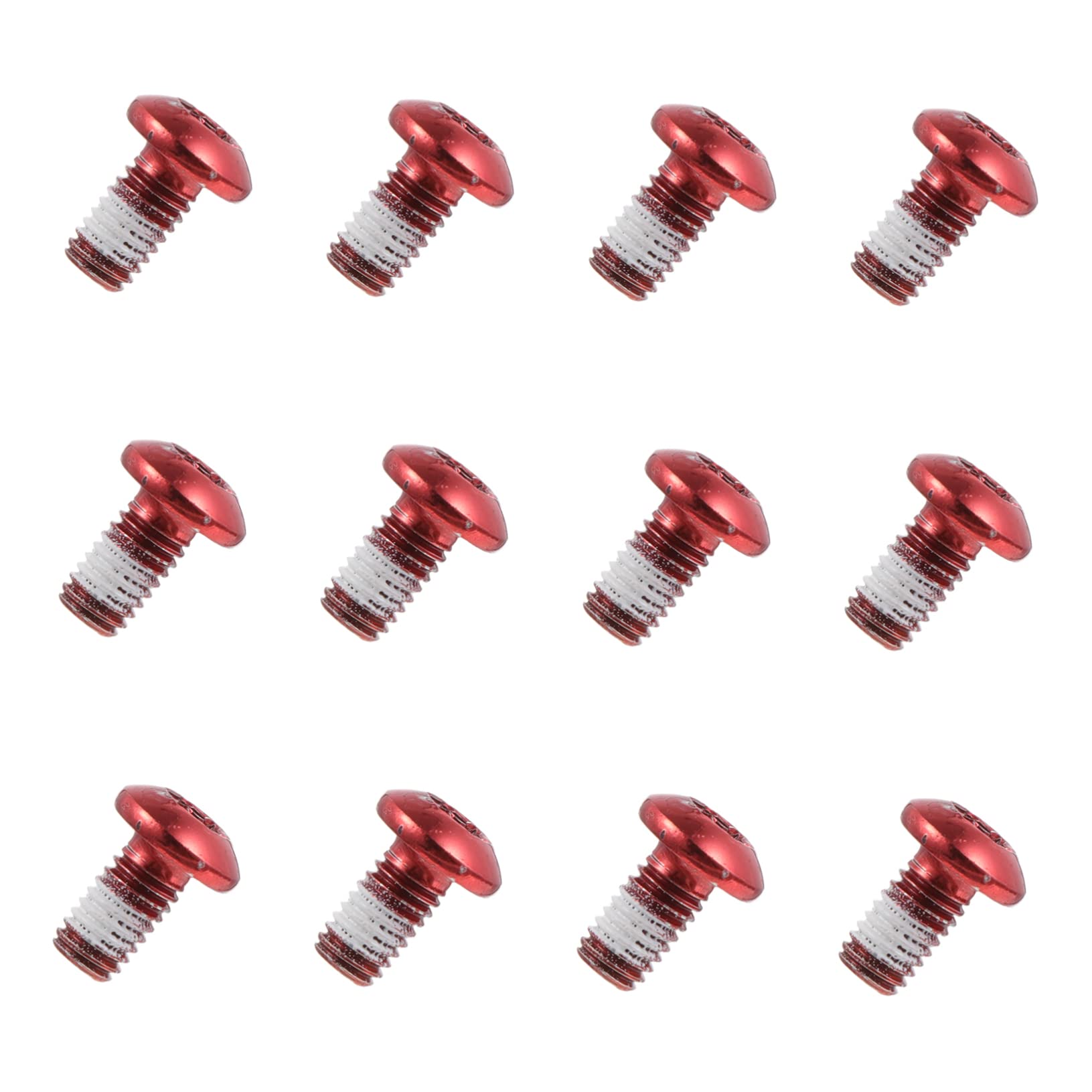 GOOHOCHY 12 Pcs Bike Brake Disc Screws Color Disc Rotor Bolts Easy to Install Perfect for Mountain Bikes