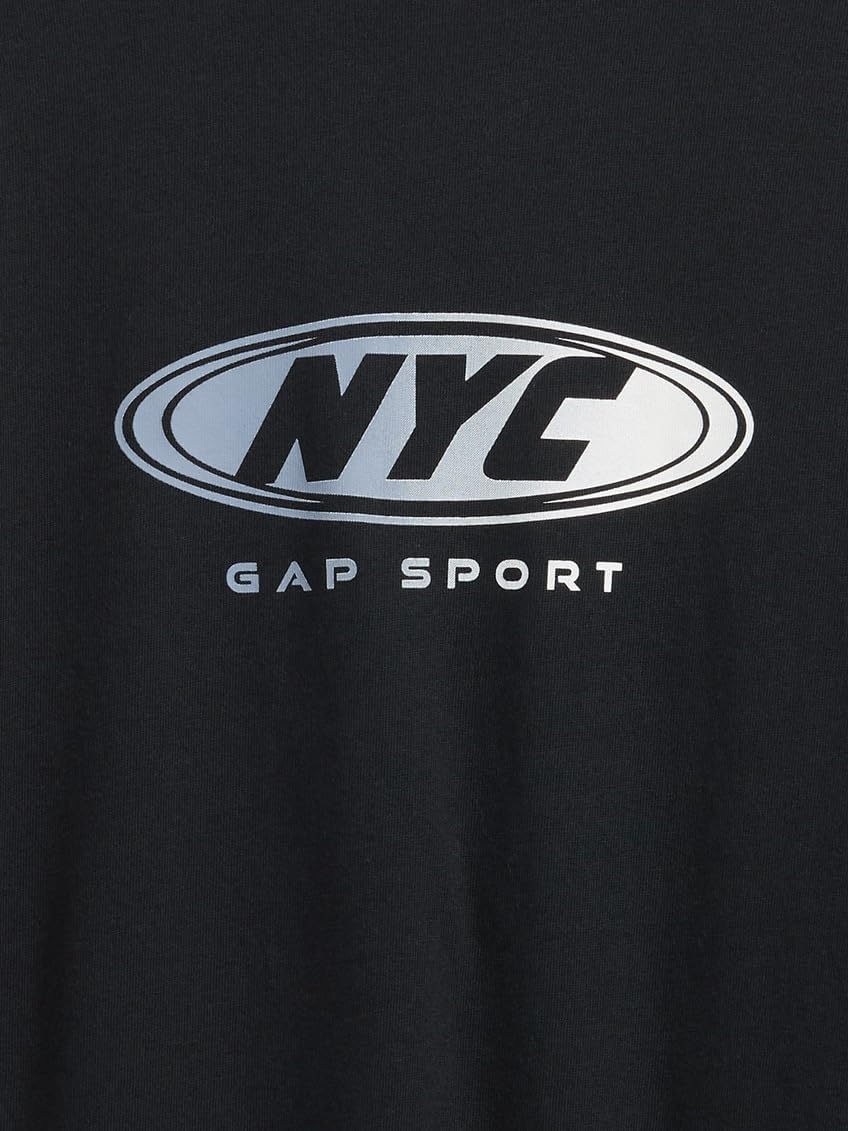 GAP Boys' Long Sleeve 2-in-1 Graphic Waffle Tee