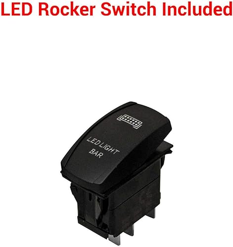 Miniatura 8 de SuperATV Barra de luz combinada LED de 12 pulgadas para KRXAceRhinoVikingWolverineYXZ, incluye interruptor basculante y arnés de cableado, kit de