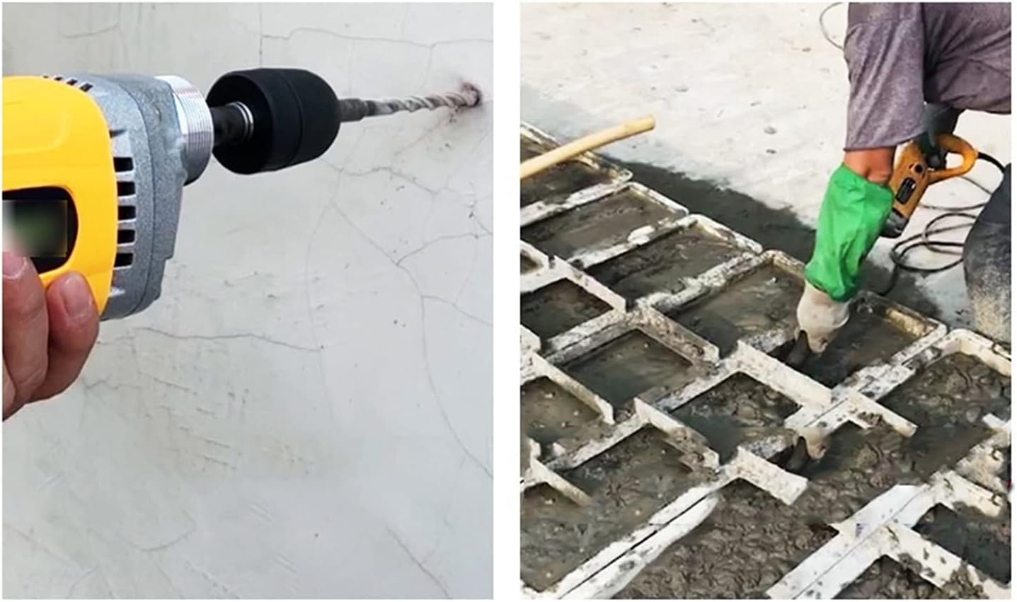 Concrete Mixers, Hand Held Power Concrete Vibrators Cement Bubble Remover Without Rod