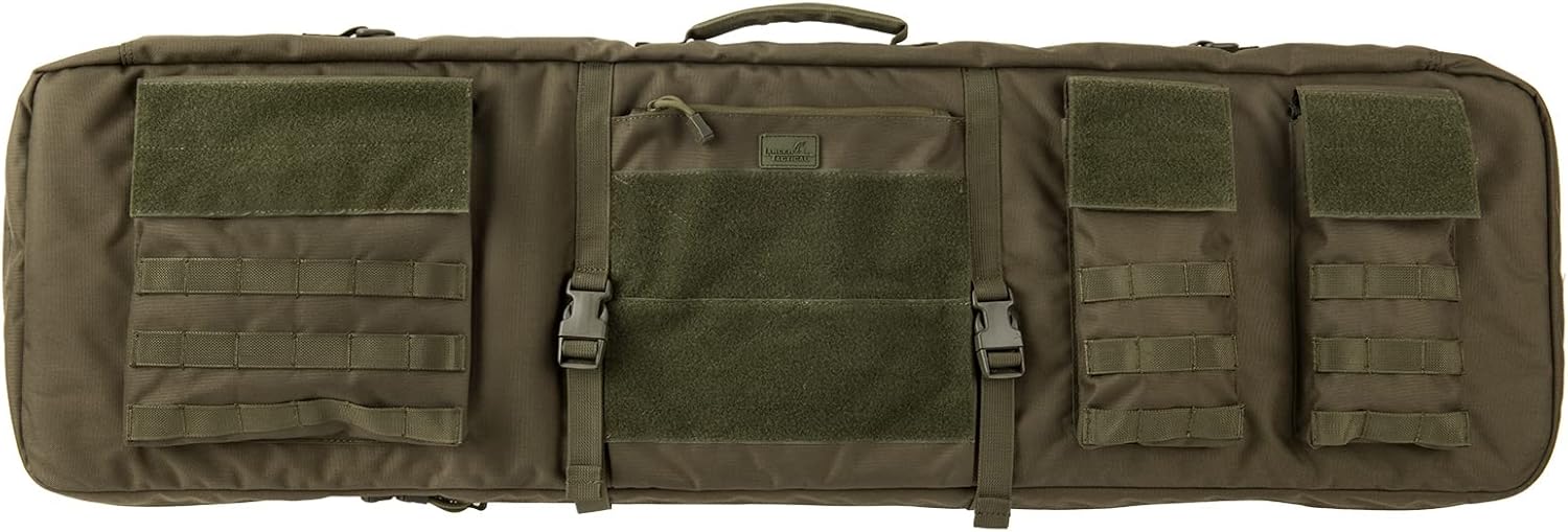 Lancer Tactical 1000D Nylon 3-Way Carry 43" Double Airsoft Rifle Gun Bag - OD GREEN-