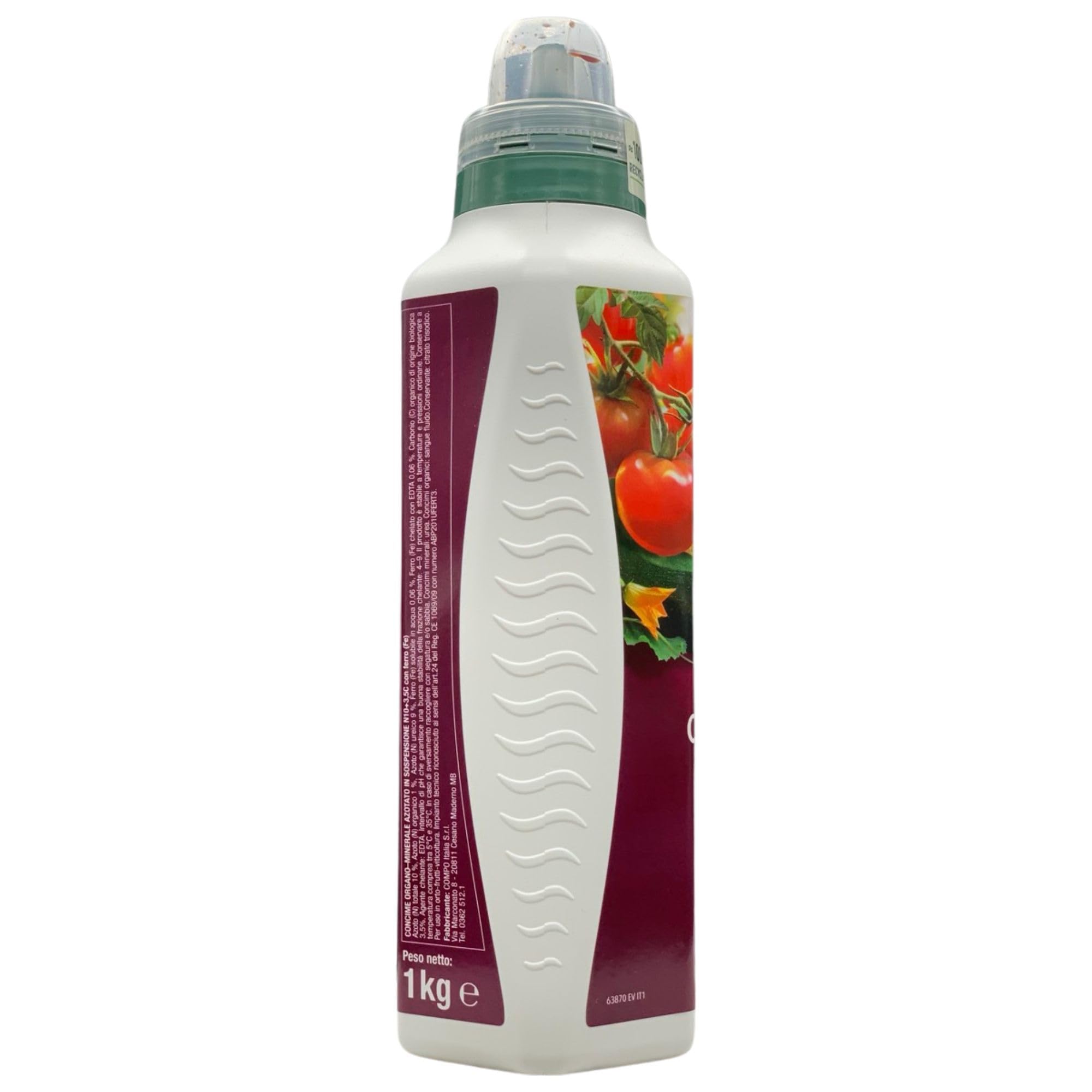 SET: 2x Concime NUTRIMENTO Con SANGUE DI BUE Più Ferro. Per Tutte Le Piante Ornamentali, Orticole e Da Frutto 1000ml + 100pz Guanti HDPE Monouso