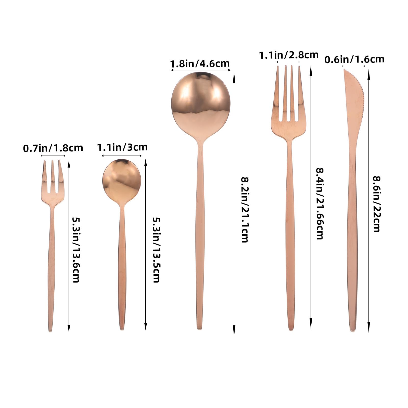 SEWACC D'ustensiles de Table et Service de Plats Occidentaux Ensemble de 30 Pièces en Acier Inoxydable Design Élégant, Facile à Nettoyer, pour Occasions Spéciales