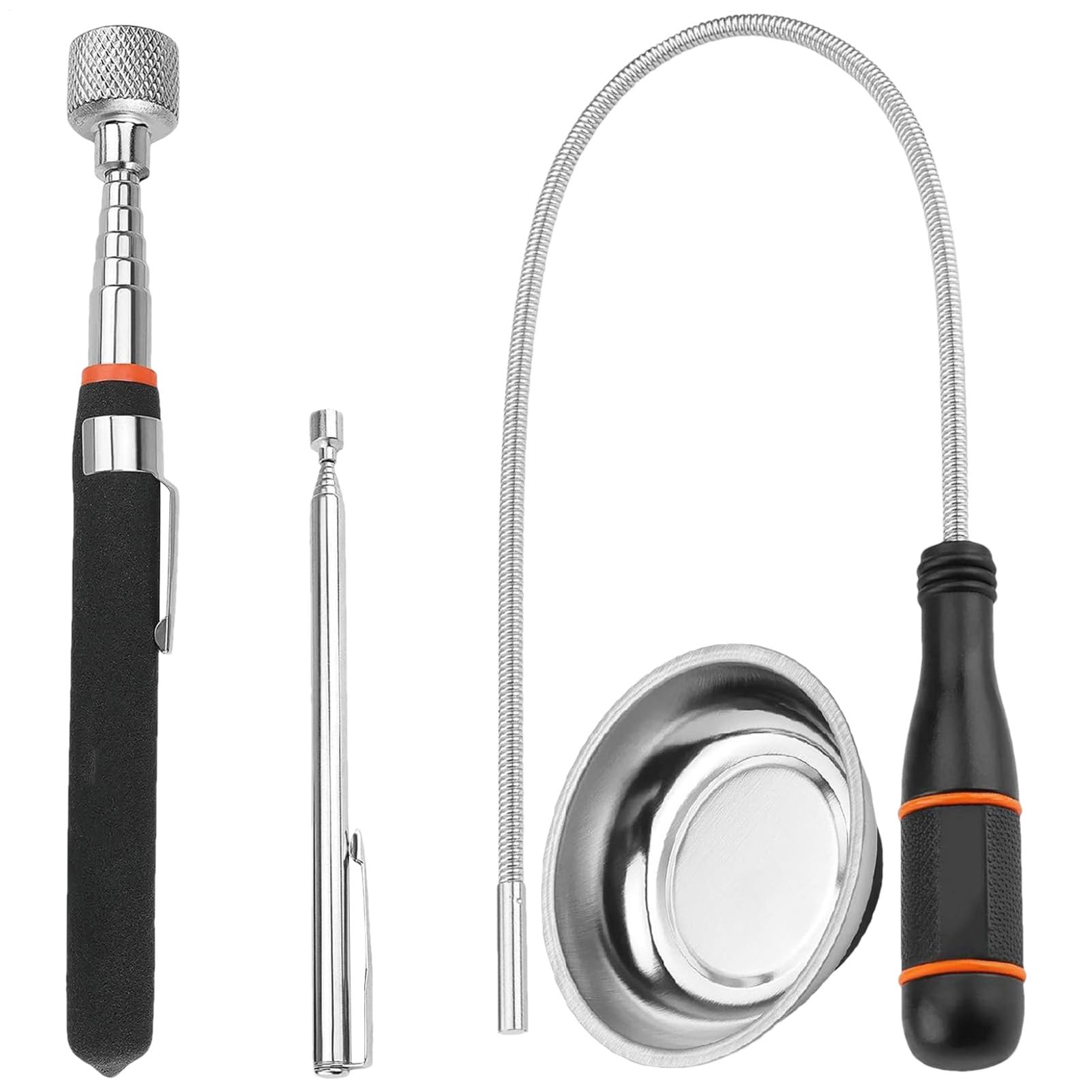 Pince magnétique télescopique extensible pour ramassage précis de pièces métalliques