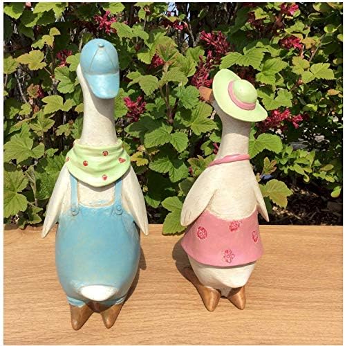 Shudehill Giftware Pair of Davids Country Duck Boy and Girl Ornament Figurines