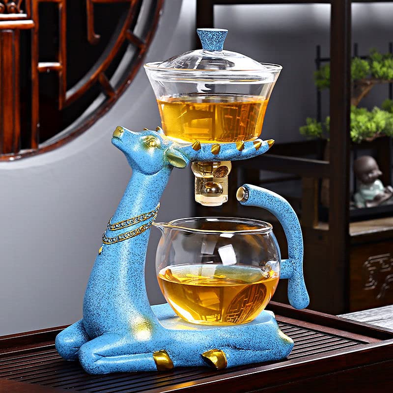 Kungfu Glas-Tee-Set, magnetische Wasserumleitung für Küche, lose Teesiebe, Wasserkocher, Teekocher, Gläser, magnetisches Teekannen-Set