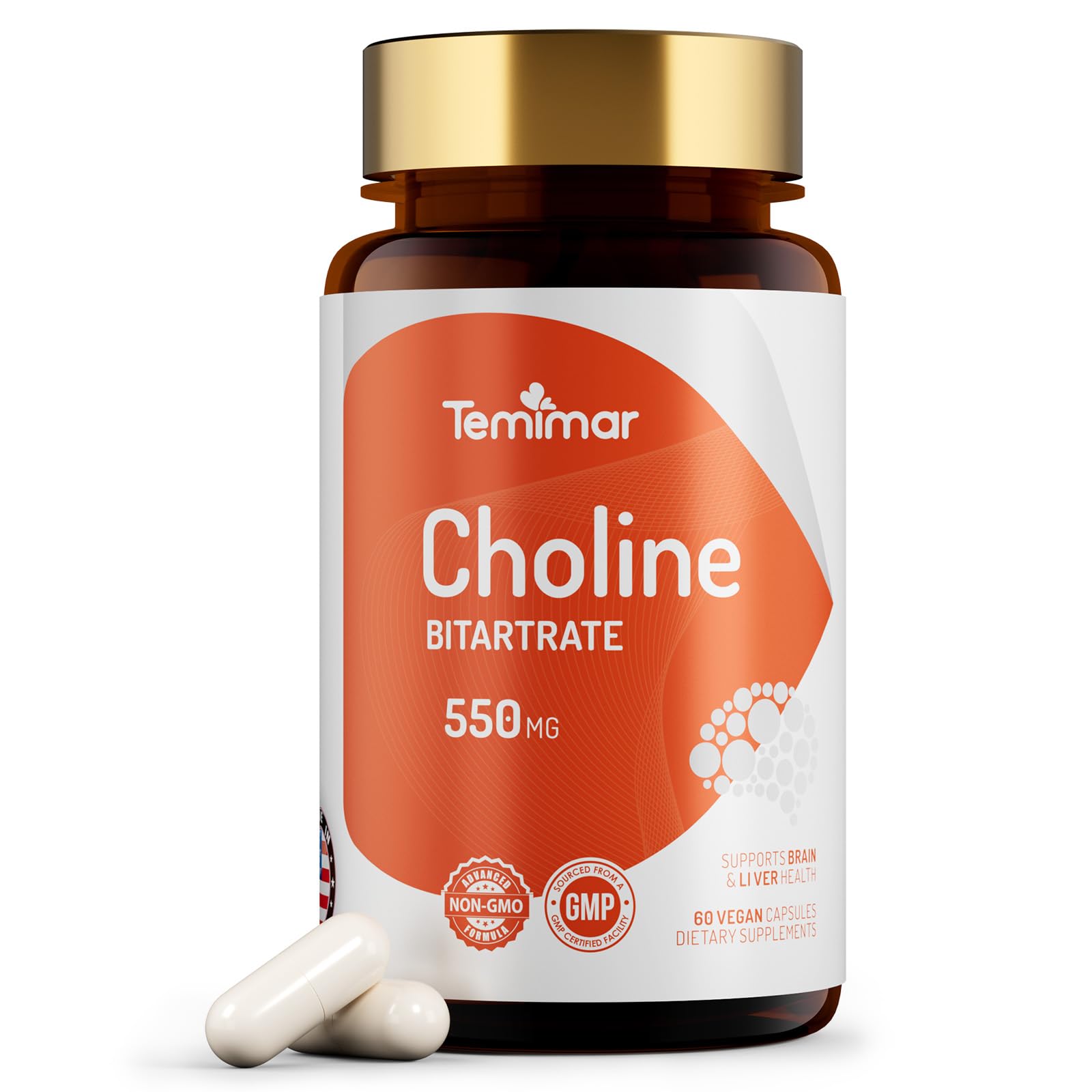 Temimar Choline Bitartrate 550mg - lipid | Mubboo