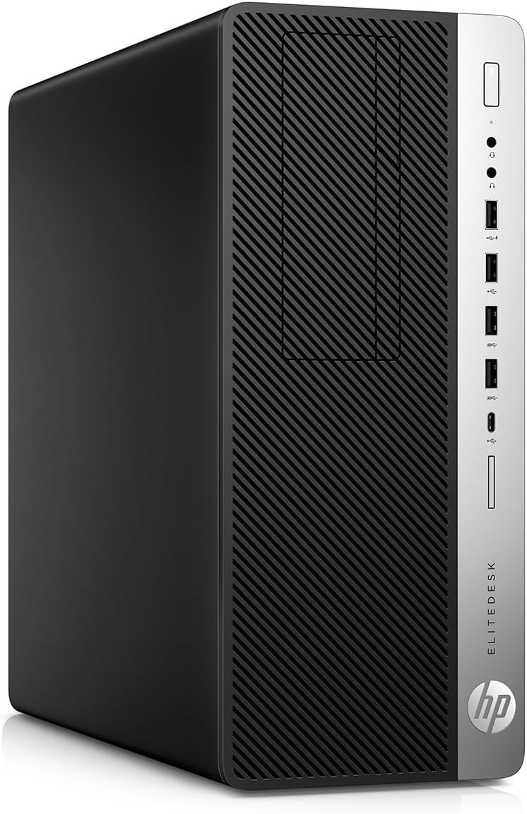 HP EliteDesk 800 G5 SFF Ordinateur de Bureau, Intel Core i5-9500T, 16 Go de RAM, SSD de 256 Go, WiFi, Bluetooth, Clavier US QWERTY, Windows 11 Pro (Reconditionné)