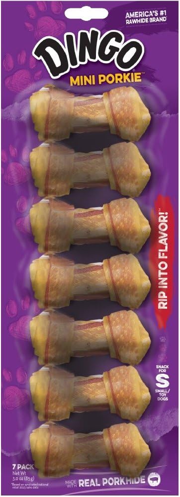 Dingo Porkie Mini Bones, 7-Count (22507)