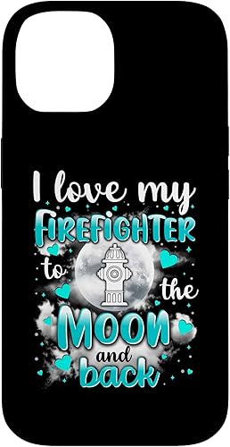 Miniatura 4 de iPhone 13 Firefighter Wife I love my husband to the moon and back Case