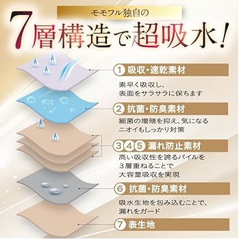 Amazon | [momoful] [サニタリーショーツ] サニタリーパンツ ショーツ